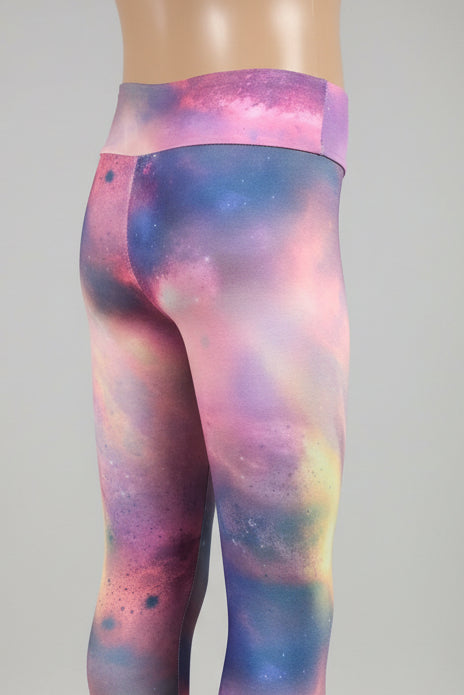 Space design soft touch leggings