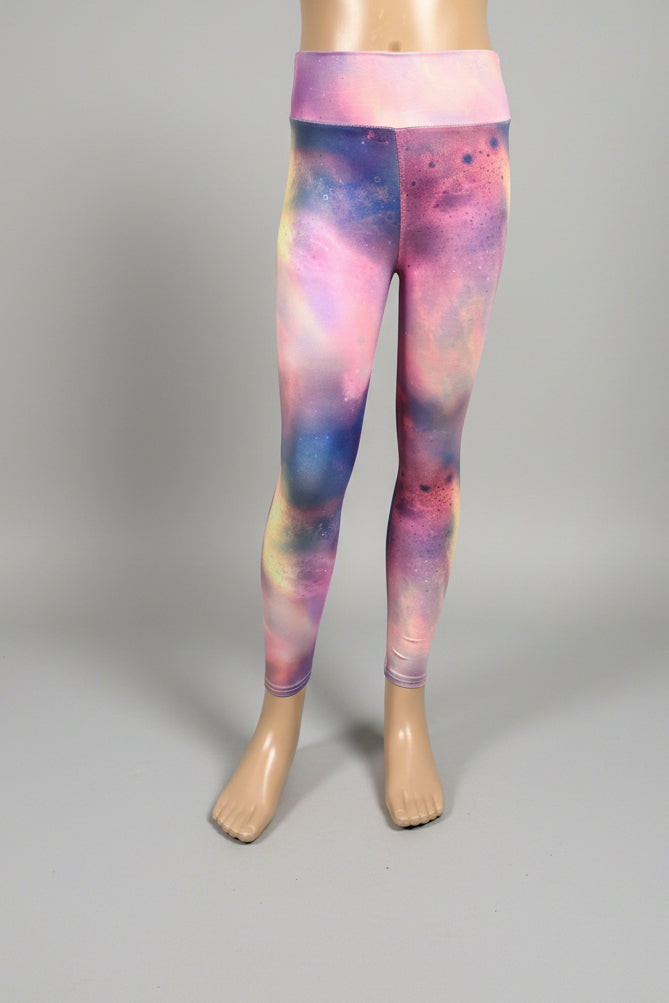Space design soft touch leggings