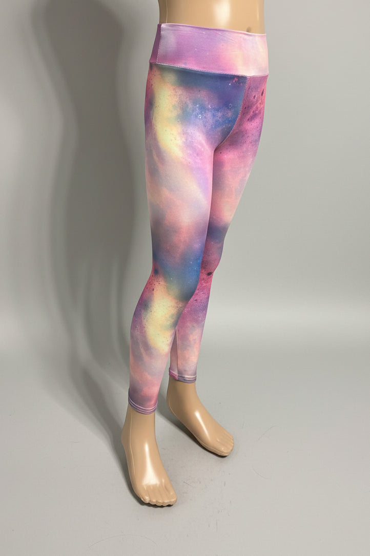 Space design soft touch leggings