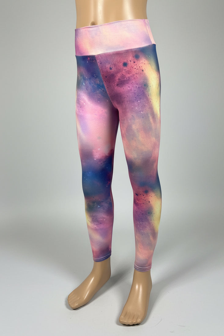 Space design soft touch leggings