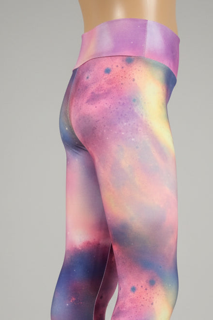 Space design soft touch leggings