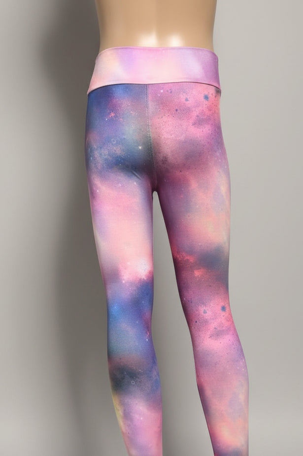 Space design soft touch leggings
