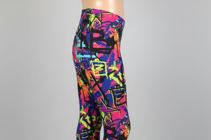 Surfer design full length stretch leggings
