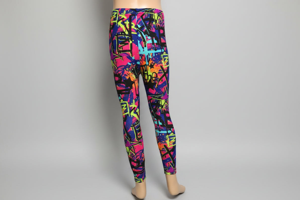 Surfer design full length stretch leggings