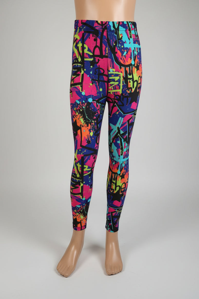 Surfer design full length stretch leggings
