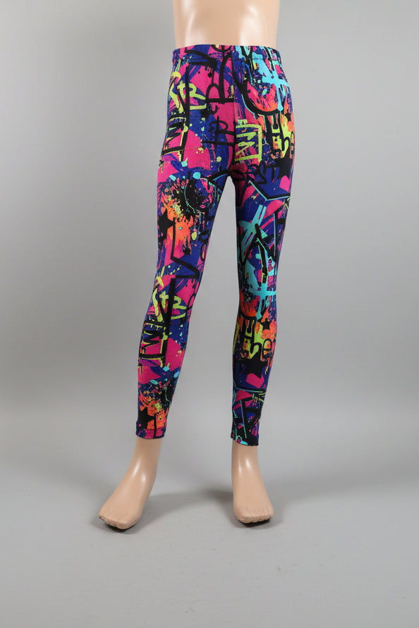 Surfer design full length stretch leggings