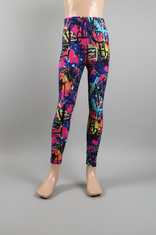 Surfer design full length stretch leggings