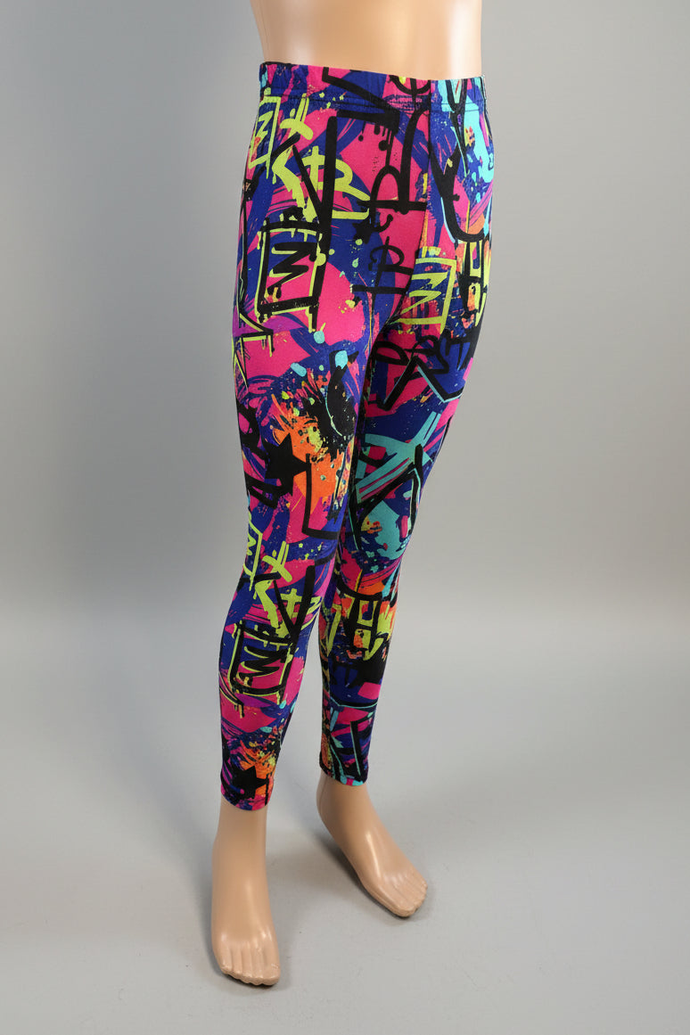 Surfer design full length stretch leggings