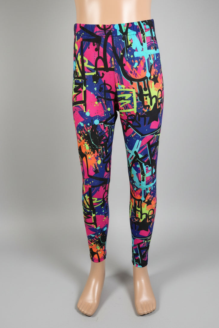 Surfer design full length stretch leggings