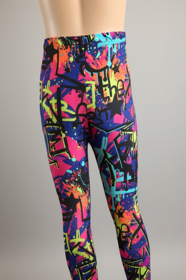 Surfer design full length stretch leggings