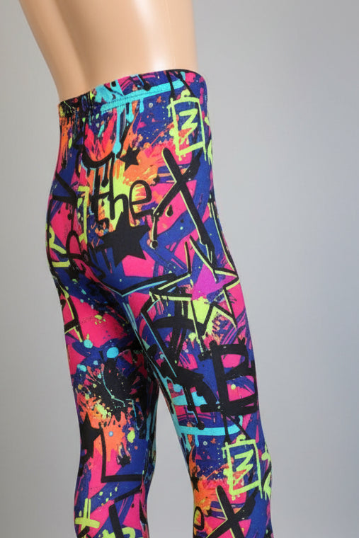 Surfer design full length stretch leggings