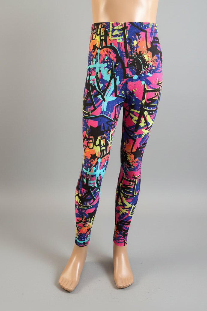 Surfer design full length stretch leggings
