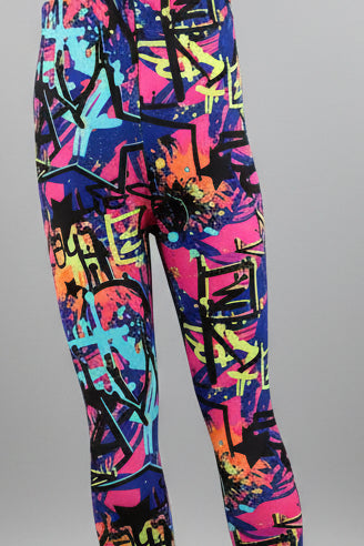 Surfer design full length stretch leggings