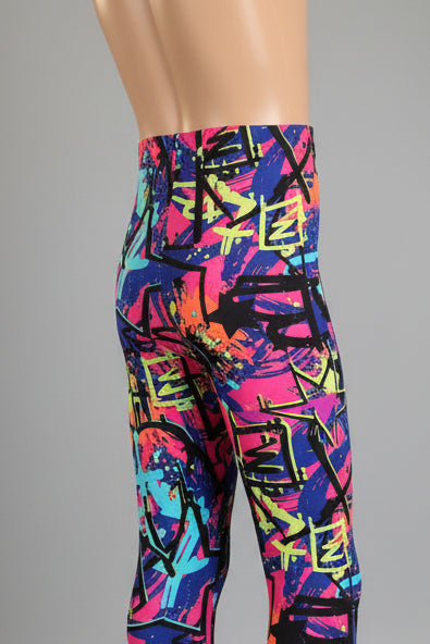 Surfer design full length stretch leggings