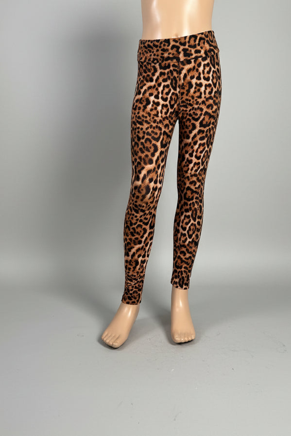 Trendy leopard print leggings