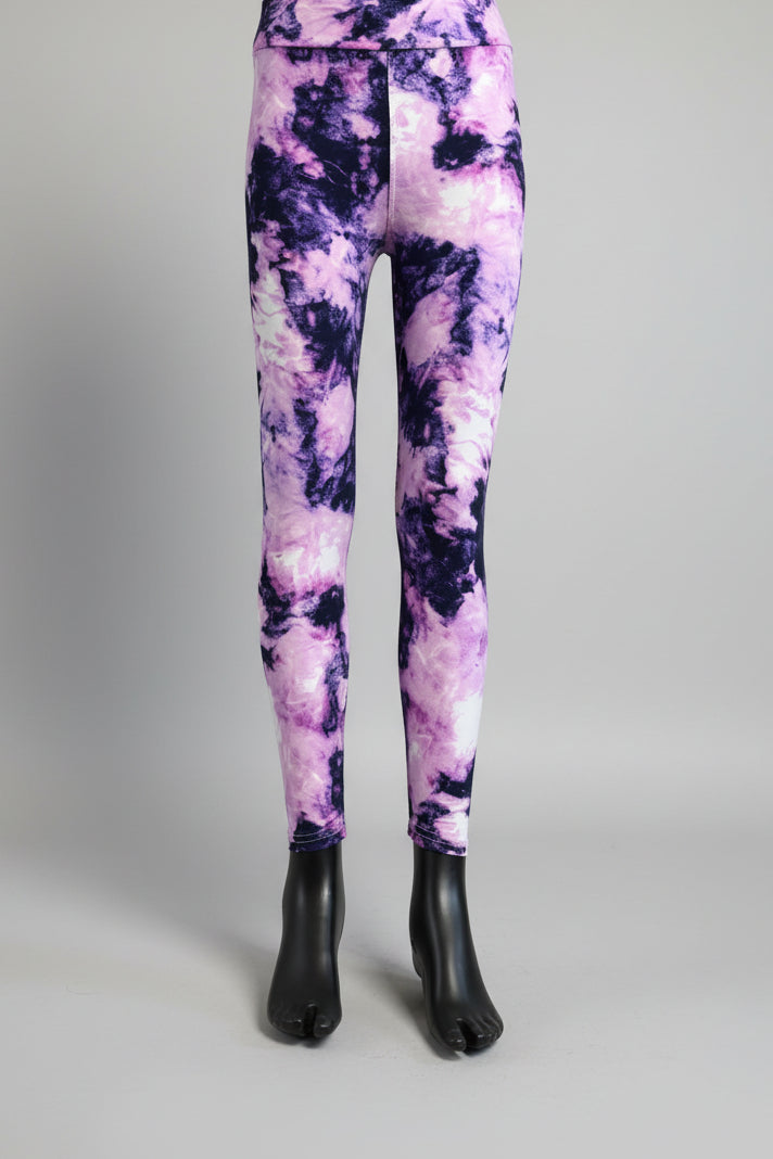 Violet burst soft touch leggings