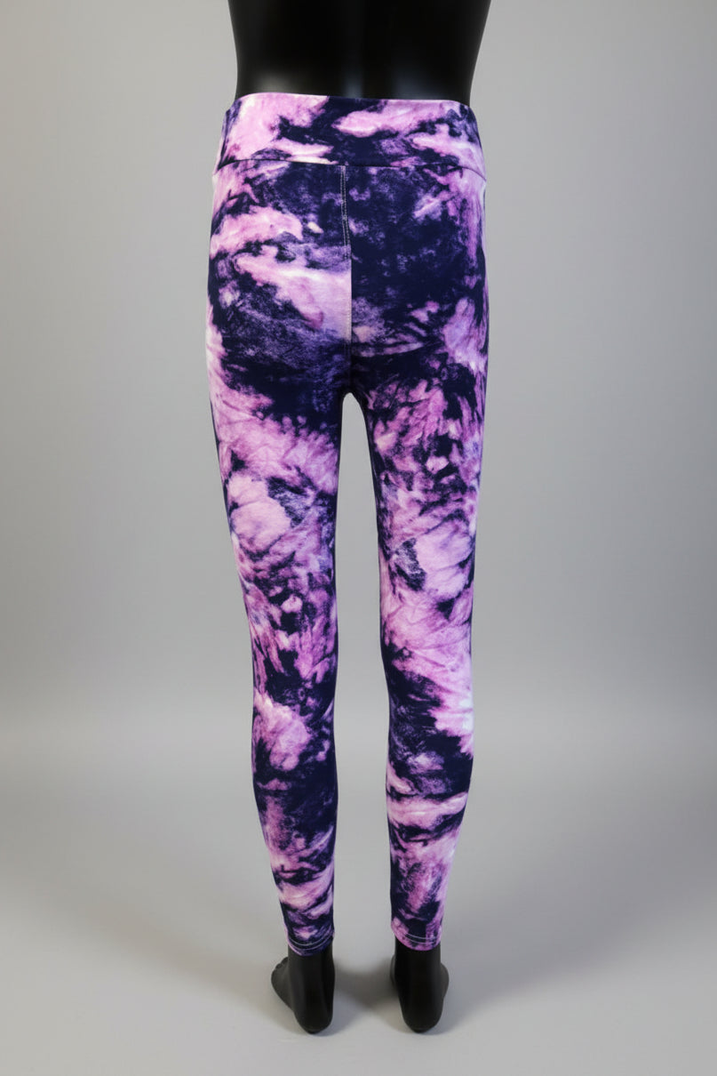 Violet burst soft touch leggings