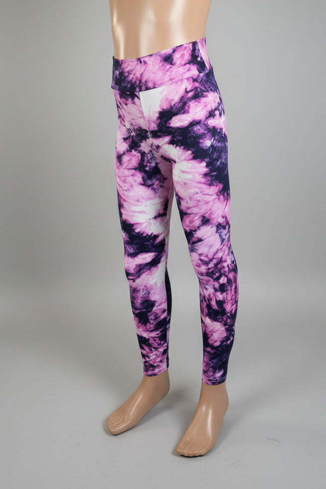 Violet burst soft touch leggings