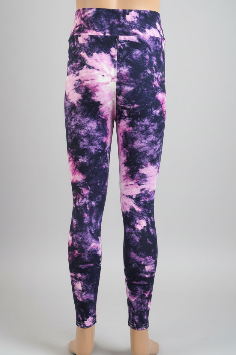Violet burst soft touch leggings