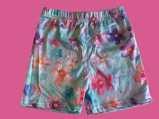 Girls watercolour design summer shorts