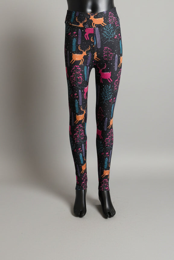 Winter Reindeer soft touch leggings