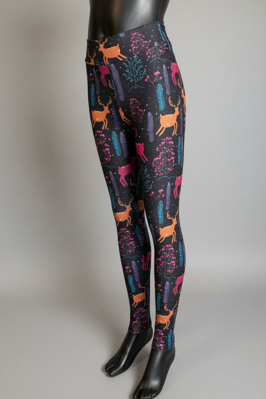 Winter Reindeer soft touch leggings