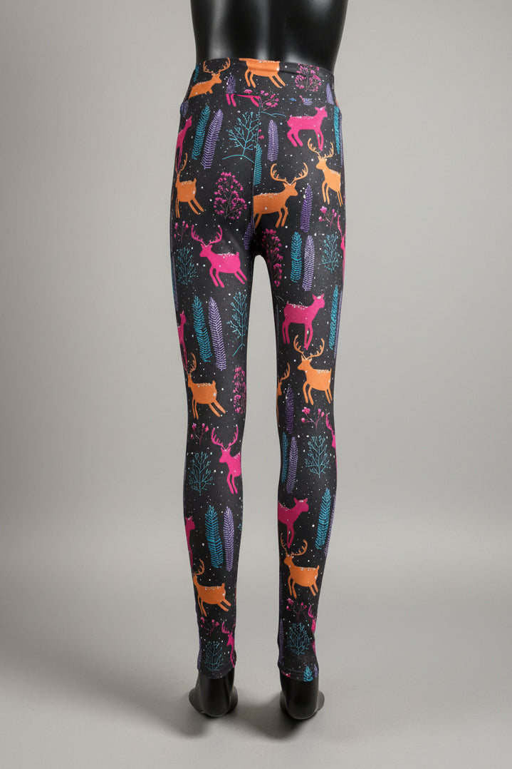 Winter Reindeer soft touch leggings