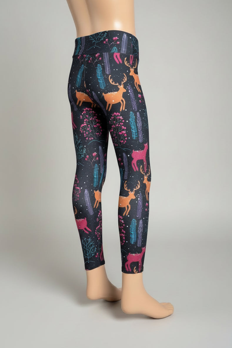 Winter Reindeer soft touch leggings