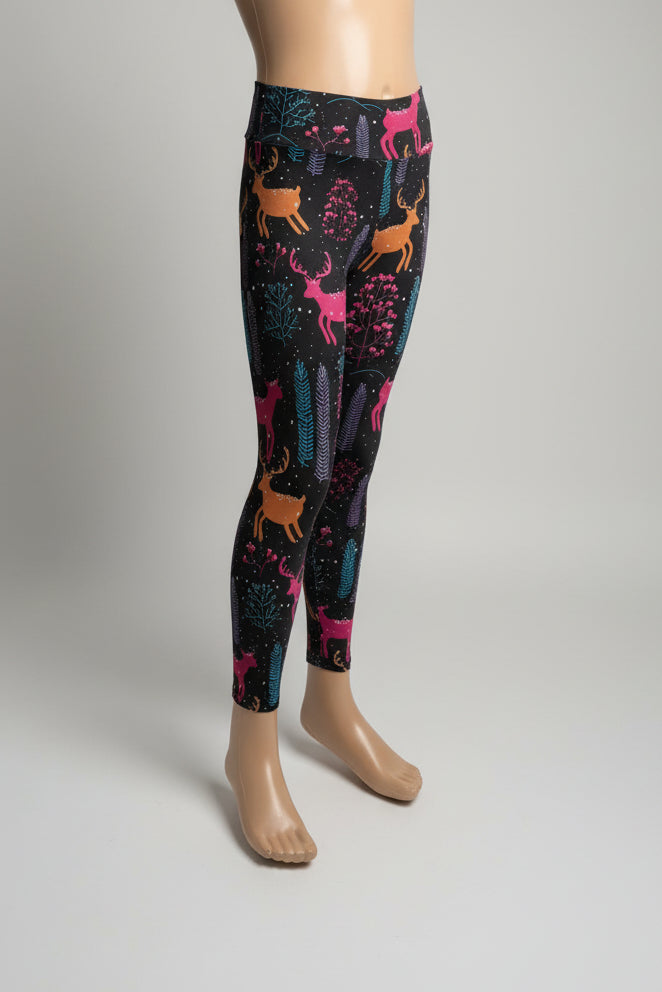 Winter Reindeer soft touch leggings