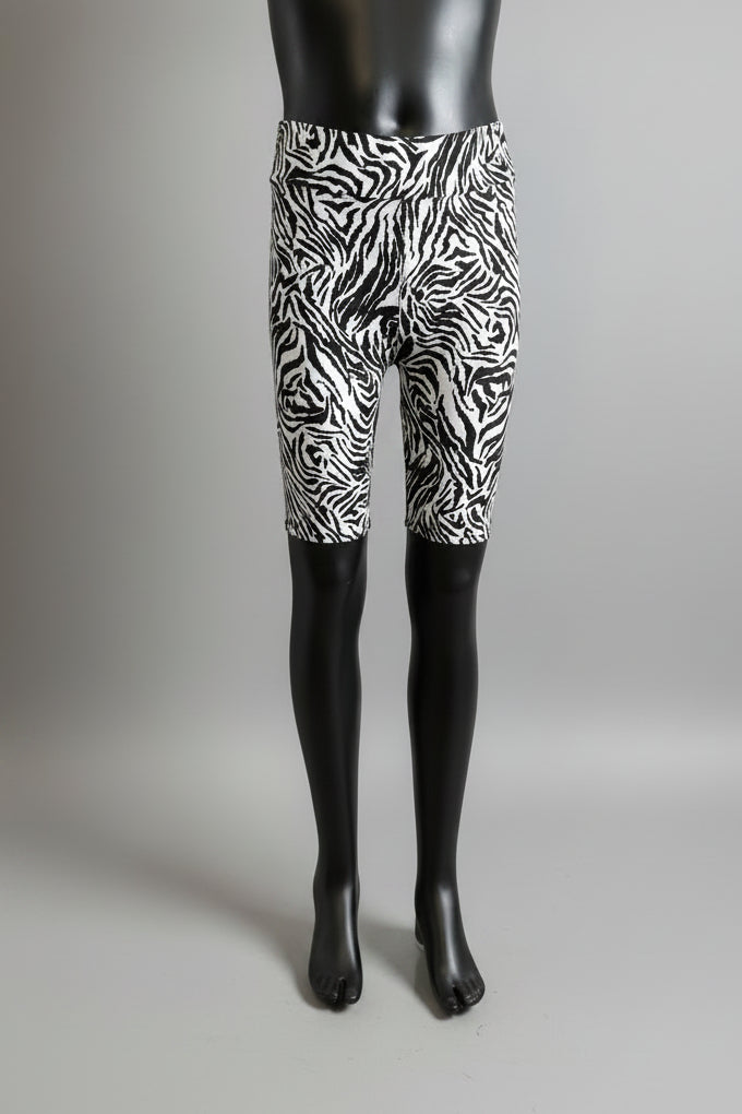 Zebra soft touch shorts