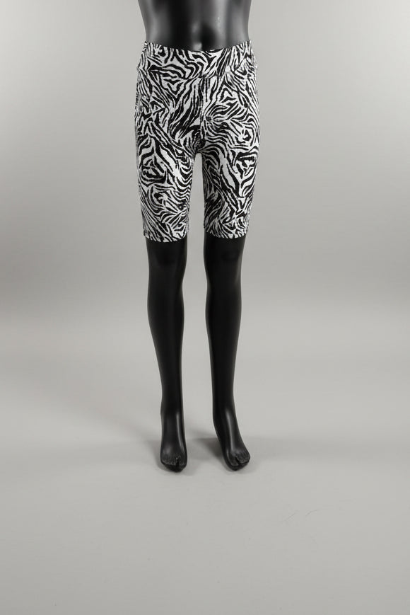 Zebra soft touch shorts