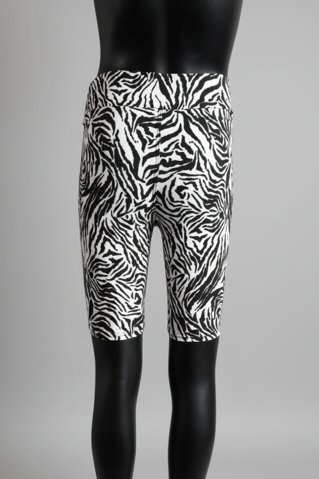 Zebra soft touch shorts
