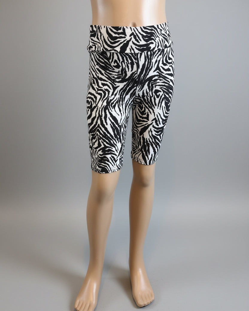 Zebra soft touch shorts