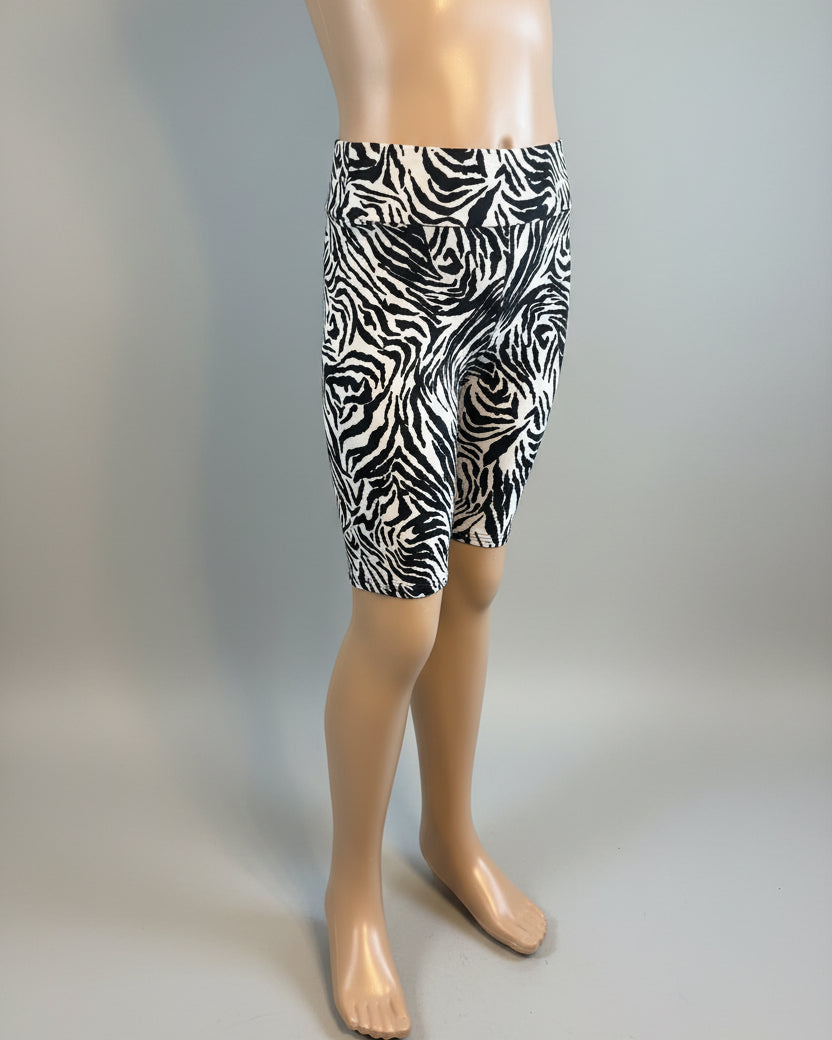 Zebra soft touch shorts