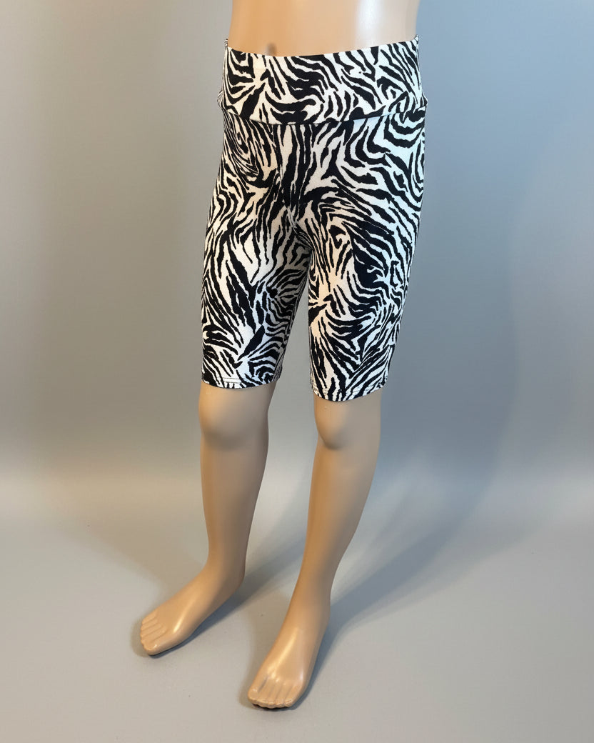 Zebra soft touch shorts