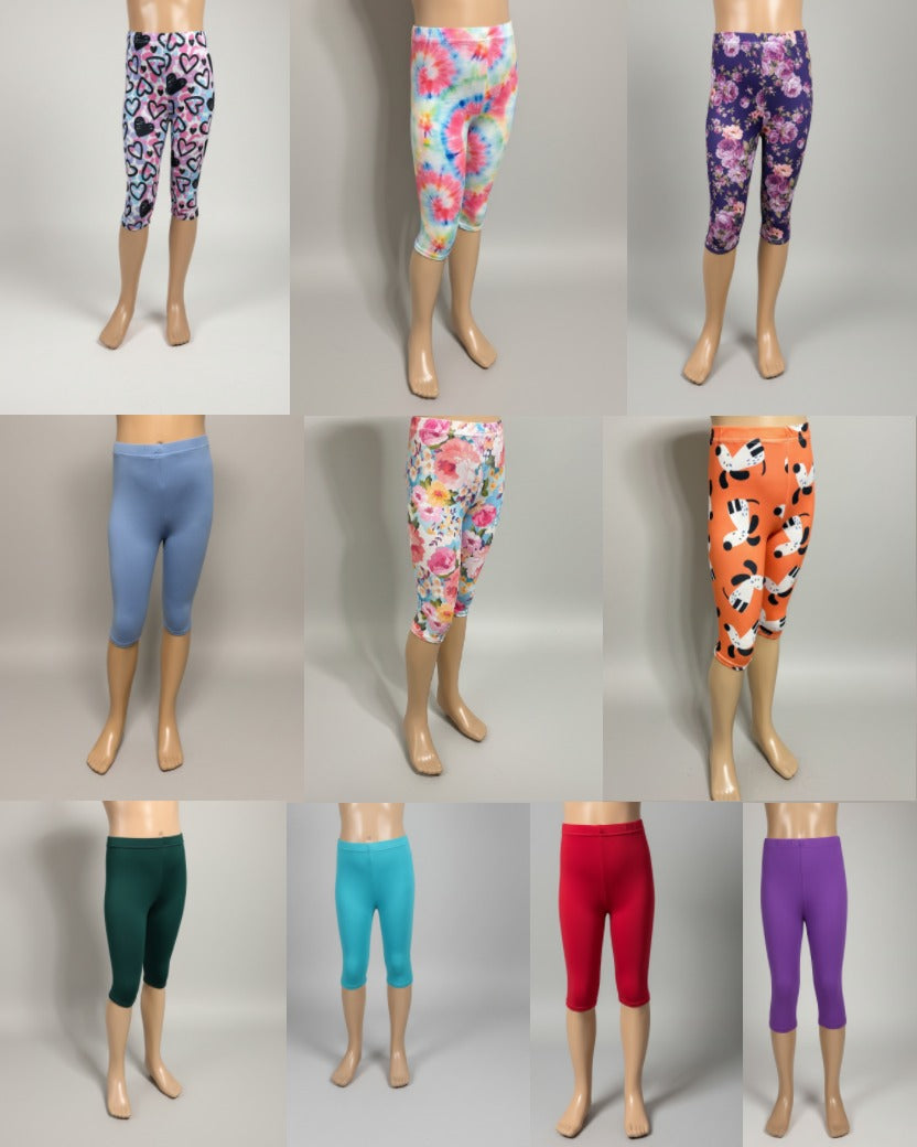 Patterned Capri leggings, choice of size & design!